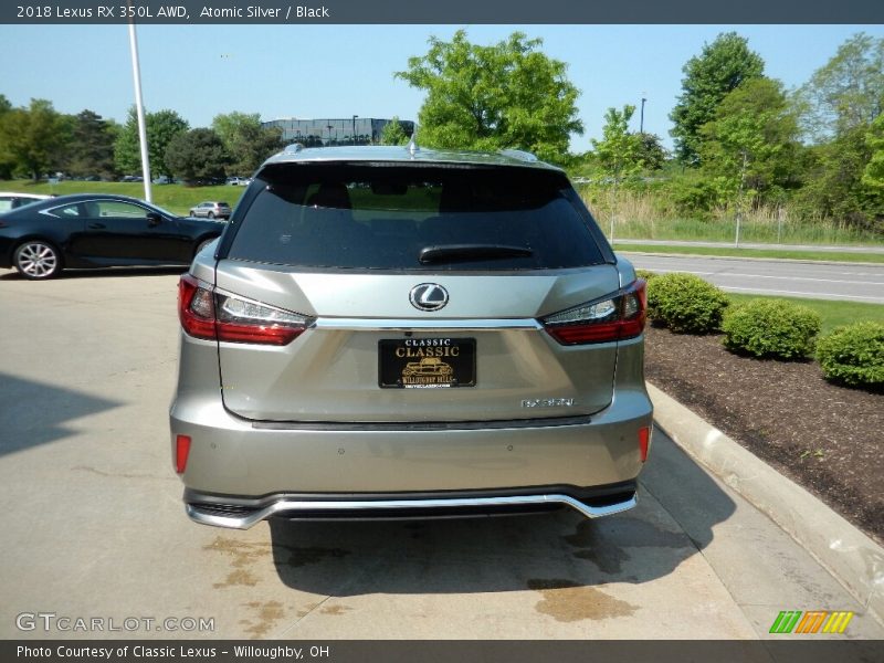 Atomic Silver / Black 2018 Lexus RX 350L AWD