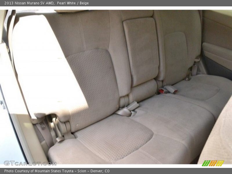 Pearl White / Beige 2013 Nissan Murano SV AWD