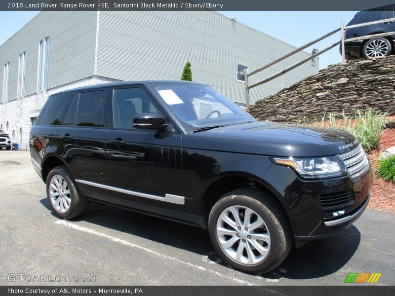 Santorini Black Metallic / Ebony/Ebony 2016 Land Rover Range Rover HSE