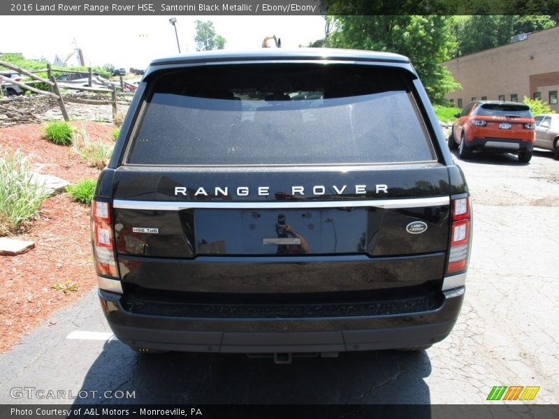 Santorini Black Metallic / Ebony/Ebony 2016 Land Rover Range Rover HSE