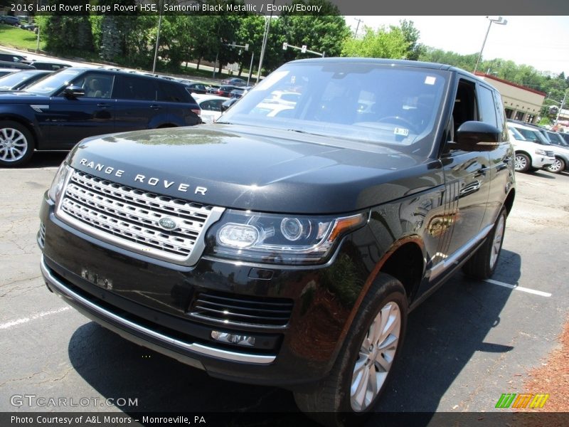 Santorini Black Metallic / Ebony/Ebony 2016 Land Rover Range Rover HSE