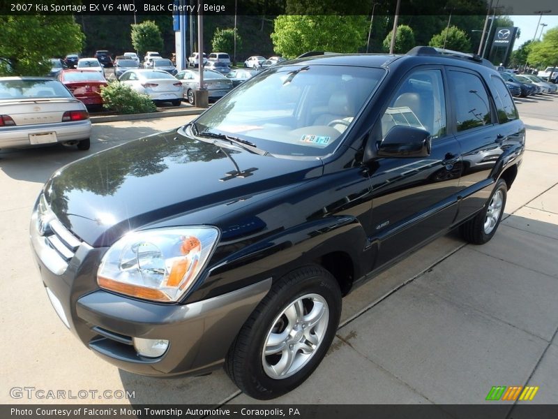 Black Cherry / Beige 2007 Kia Sportage EX V6 4WD