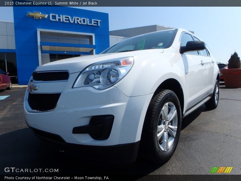 Summit White / Jet Black 2015 Chevrolet Equinox LS