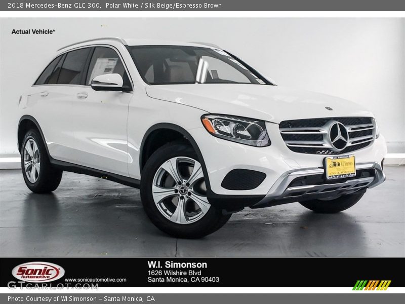 Polar White / Silk Beige/Espresso Brown 2018 Mercedes-Benz GLC 300