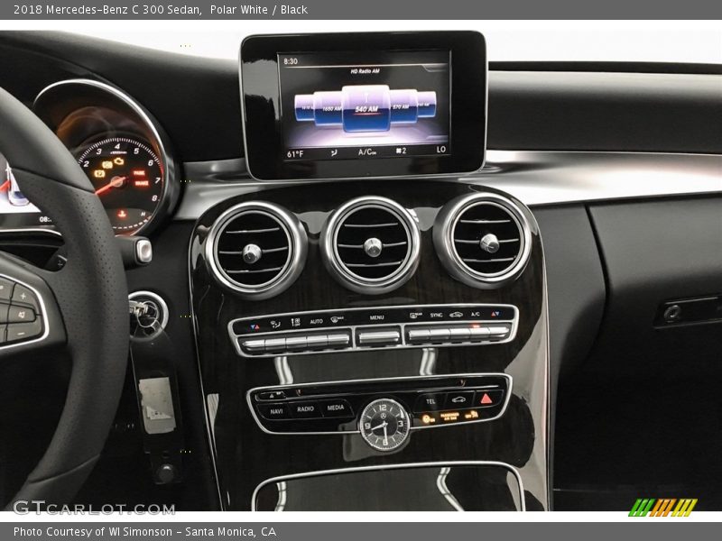 Polar White / Black 2018 Mercedes-Benz C 300 Sedan
