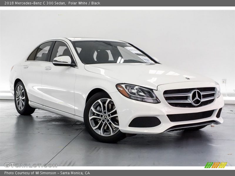 Polar White / Black 2018 Mercedes-Benz C 300 Sedan