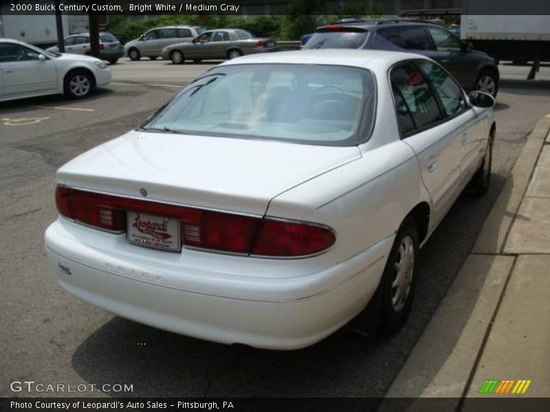 Bright White / Medium Gray 2000 Buick Century Custom