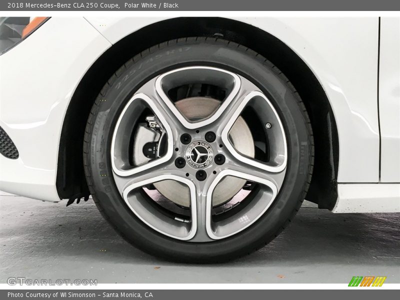 Polar White / Black 2018 Mercedes-Benz CLA 250 Coupe