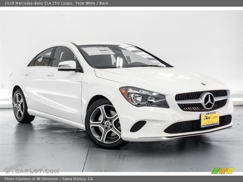 Polar White / Black 2018 Mercedes-Benz CLA 250 Coupe