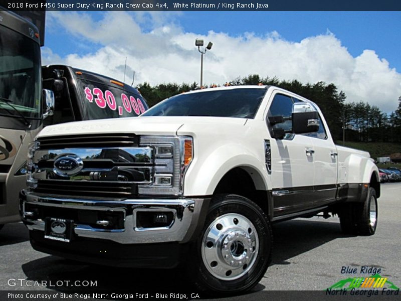 White Platinum / King Ranch Java 2018 Ford F450 Super Duty King Ranch Crew Cab 4x4