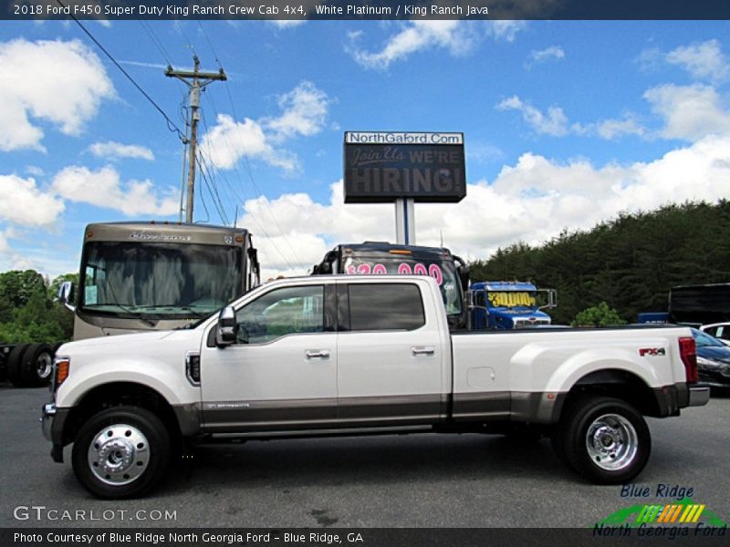 White Platinum / King Ranch Java 2018 Ford F450 Super Duty King Ranch Crew Cab 4x4