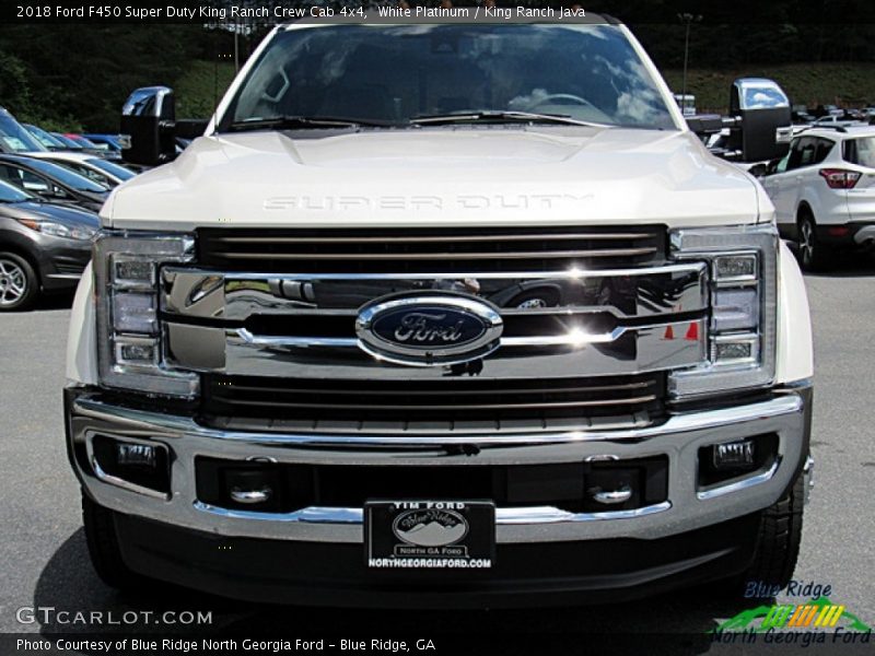 White Platinum / King Ranch Java 2018 Ford F450 Super Duty King Ranch Crew Cab 4x4