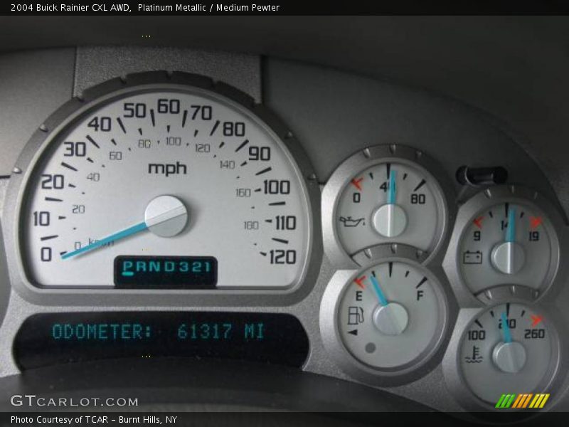 Platinum Metallic / Medium Pewter 2004 Buick Rainier CXL AWD