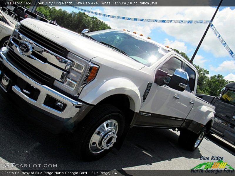 White Platinum / King Ranch Java 2018 Ford F450 Super Duty King Ranch Crew Cab 4x4