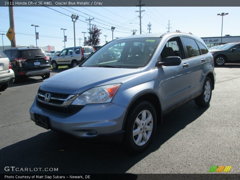 Glacier Blue Metallic / Gray 2011 Honda CR-V SE 4WD