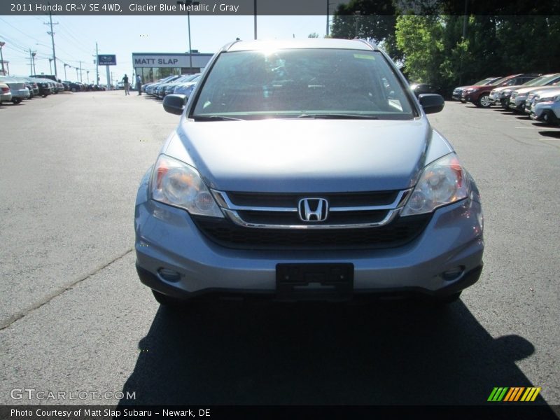 Glacier Blue Metallic / Gray 2011 Honda CR-V SE 4WD