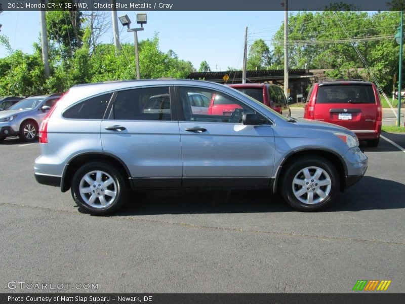 Glacier Blue Metallic / Gray 2011 Honda CR-V SE 4WD