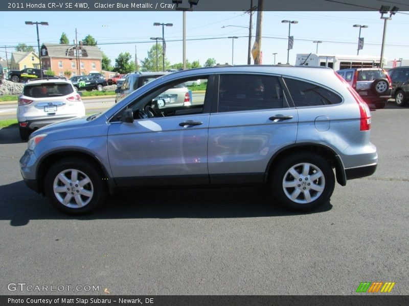 Glacier Blue Metallic / Gray 2011 Honda CR-V SE 4WD