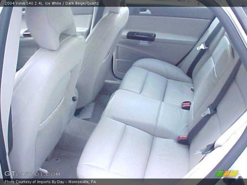Ice White / Dark Beige/Quartz 2004 Volvo S40 2.4i