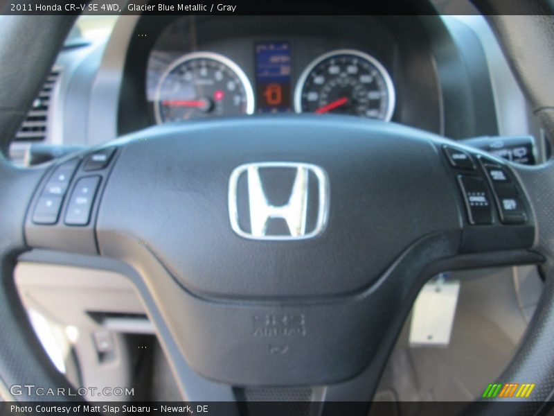 Glacier Blue Metallic / Gray 2011 Honda CR-V SE 4WD