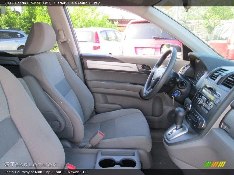 Glacier Blue Metallic / Gray 2011 Honda CR-V SE 4WD