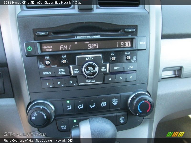 Glacier Blue Metallic / Gray 2011 Honda CR-V SE 4WD