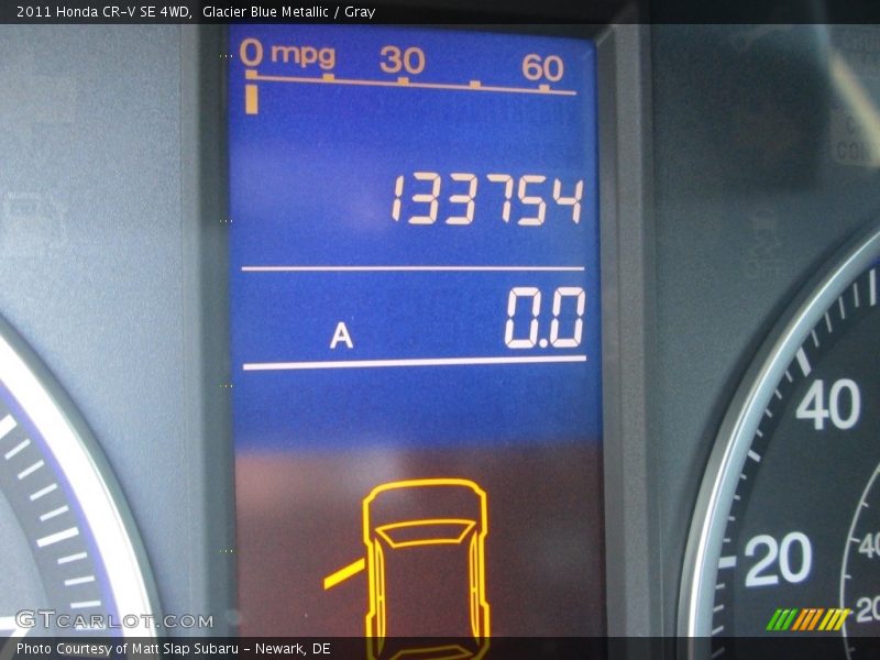 Glacier Blue Metallic / Gray 2011 Honda CR-V SE 4WD