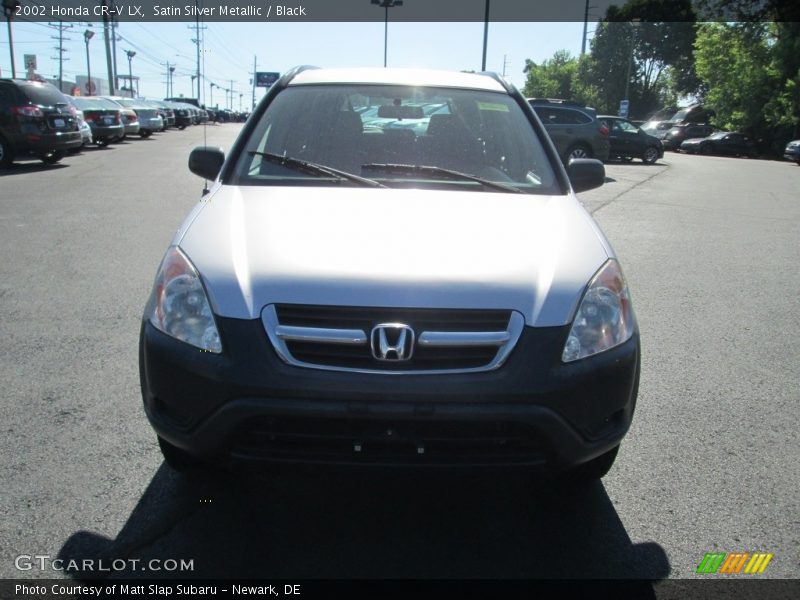 Satin Silver Metallic / Black 2002 Honda CR-V LX