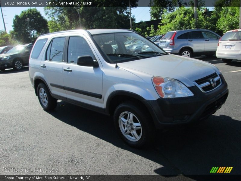 Satin Silver Metallic / Black 2002 Honda CR-V LX