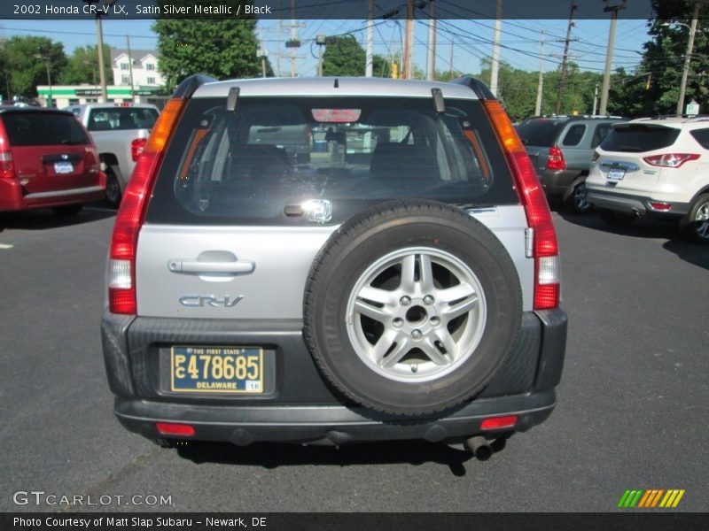 Satin Silver Metallic / Black 2002 Honda CR-V LX