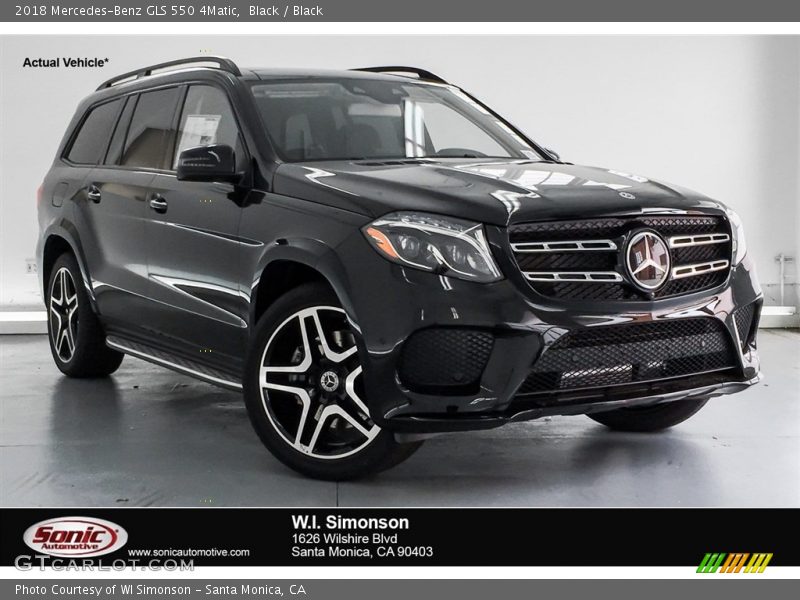 Black / Black 2018 Mercedes-Benz GLS 550 4Matic