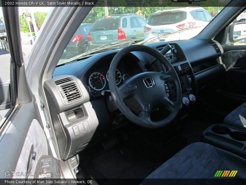Satin Silver Metallic / Black 2002 Honda CR-V LX