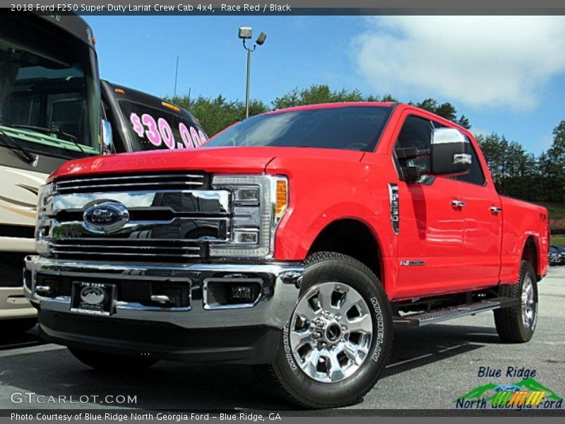 Race Red / Black 2018 Ford F250 Super Duty Lariat Crew Cab 4x4