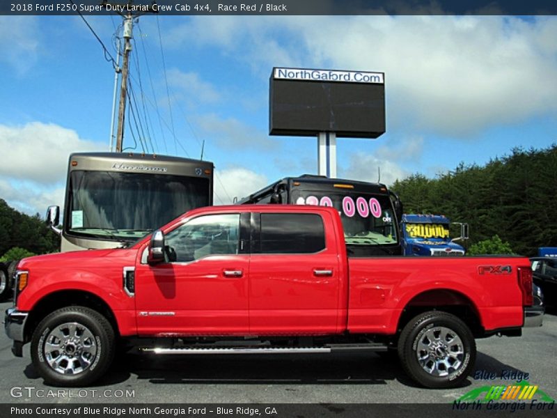Race Red / Black 2018 Ford F250 Super Duty Lariat Crew Cab 4x4