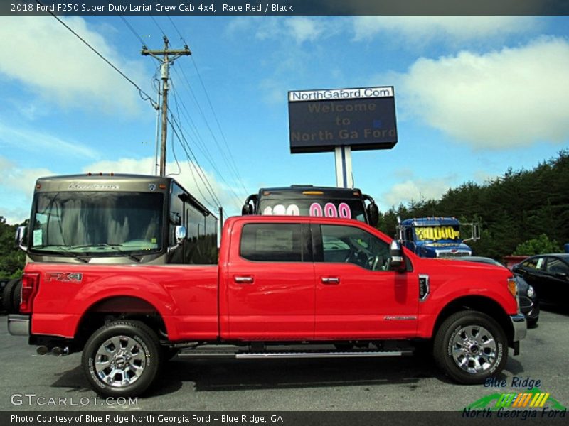 Race Red / Black 2018 Ford F250 Super Duty Lariat Crew Cab 4x4