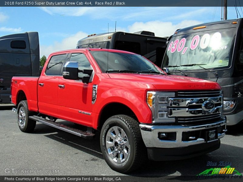 Race Red / Black 2018 Ford F250 Super Duty Lariat Crew Cab 4x4