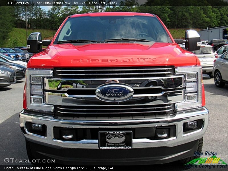 Race Red / Black 2018 Ford F250 Super Duty Lariat Crew Cab 4x4