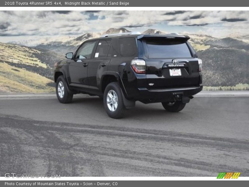 Midnight Black Metallic / Sand Beige 2018 Toyota 4Runner SR5 4x4
