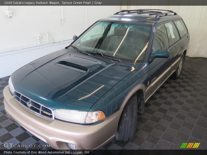 Spruce Green Pearl / Gray 1999 Subaru Legacy Outback Wagon
