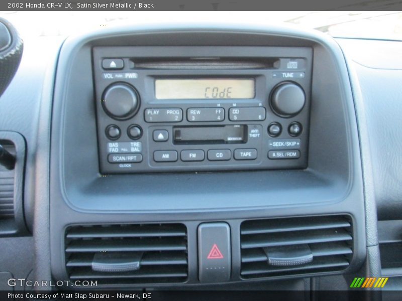 Satin Silver Metallic / Black 2002 Honda CR-V LX