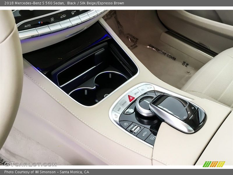 Black / Silk Beige/Espresso Brown 2018 Mercedes-Benz S 560 Sedan