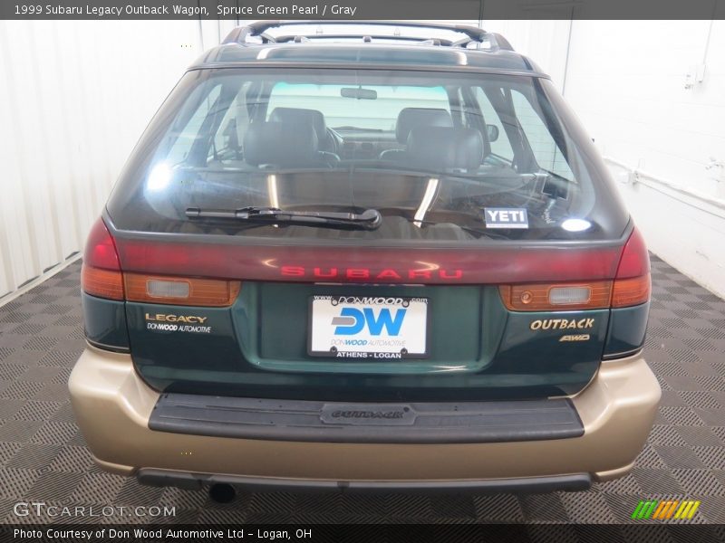 Spruce Green Pearl / Gray 1999 Subaru Legacy Outback Wagon