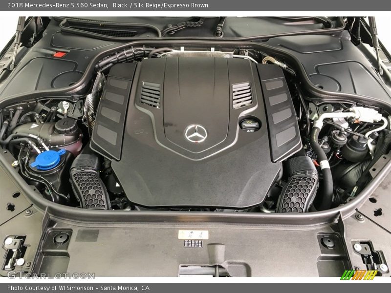 Black / Silk Beige/Espresso Brown 2018 Mercedes-Benz S 560 Sedan