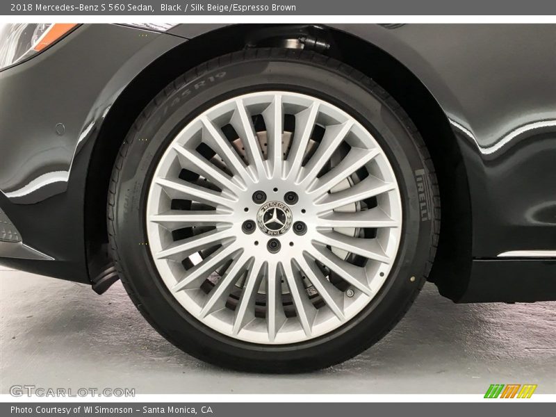 Black / Silk Beige/Espresso Brown 2018 Mercedes-Benz S 560 Sedan