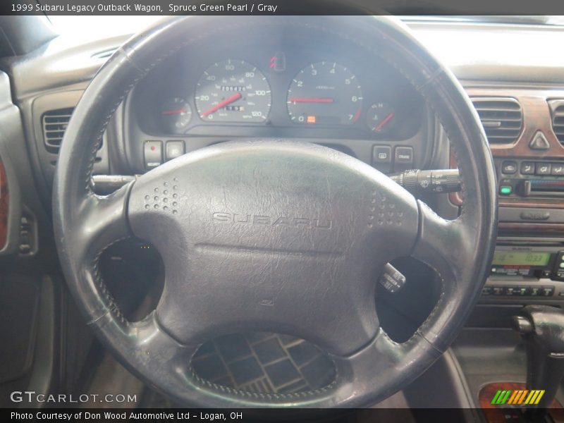 Spruce Green Pearl / Gray 1999 Subaru Legacy Outback Wagon