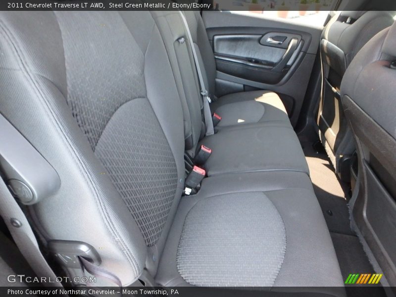 Steel Green Metallic / Ebony/Ebony 2011 Chevrolet Traverse LT AWD