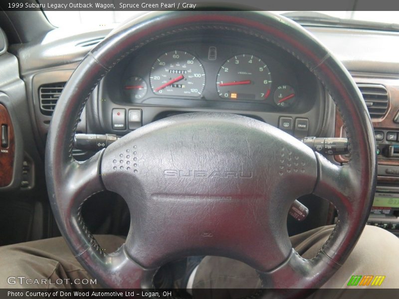 Spruce Green Pearl / Gray 1999 Subaru Legacy Outback Wagon