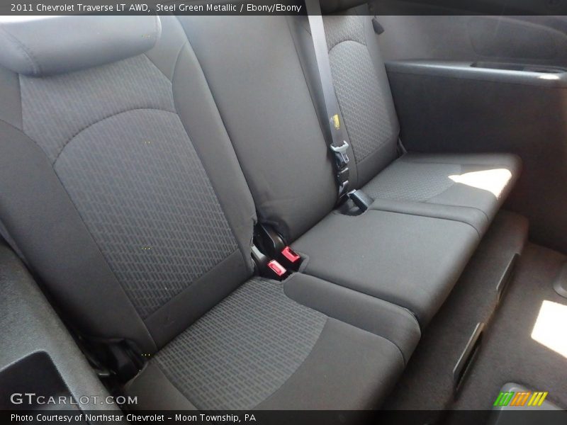 Steel Green Metallic / Ebony/Ebony 2011 Chevrolet Traverse LT AWD