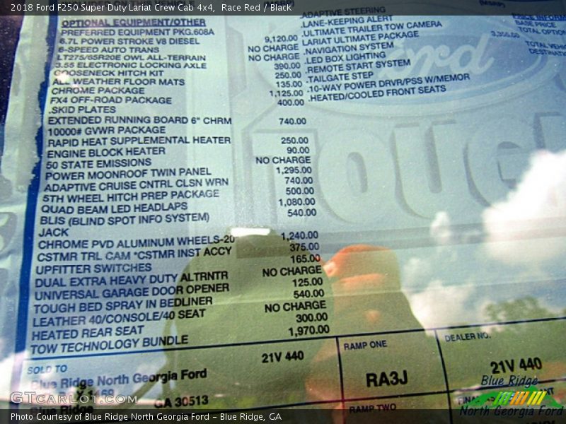 Race Red / Black 2018 Ford F250 Super Duty Lariat Crew Cab 4x4