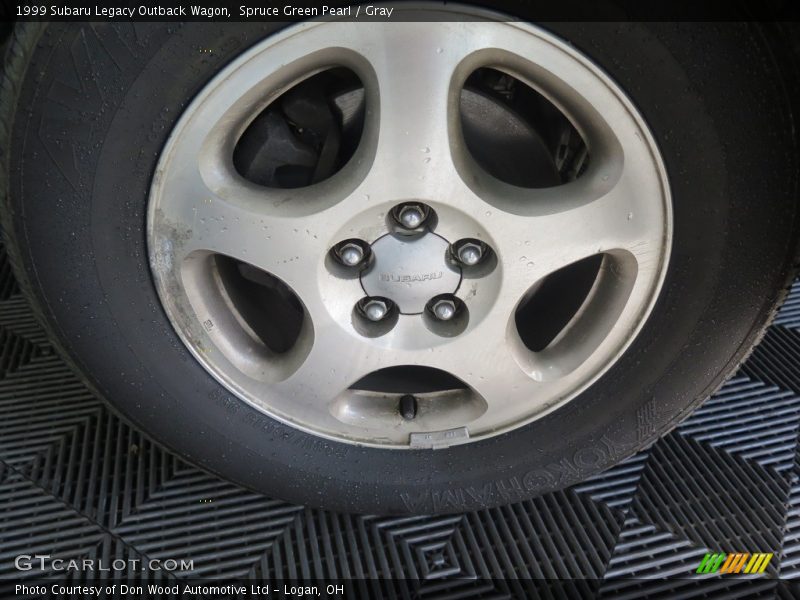 Spruce Green Pearl / Gray 1999 Subaru Legacy Outback Wagon